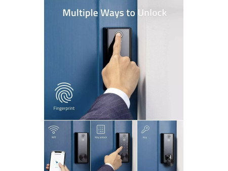 Cerradura Inteligente con Huella Digital sin llave, teclado táctil