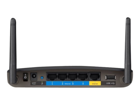 Linksys EA6100 - Enrutador inalámbrico - AC1200 Mbps conmutador de 4 puertos 10/100- 802.11a/b/g/n